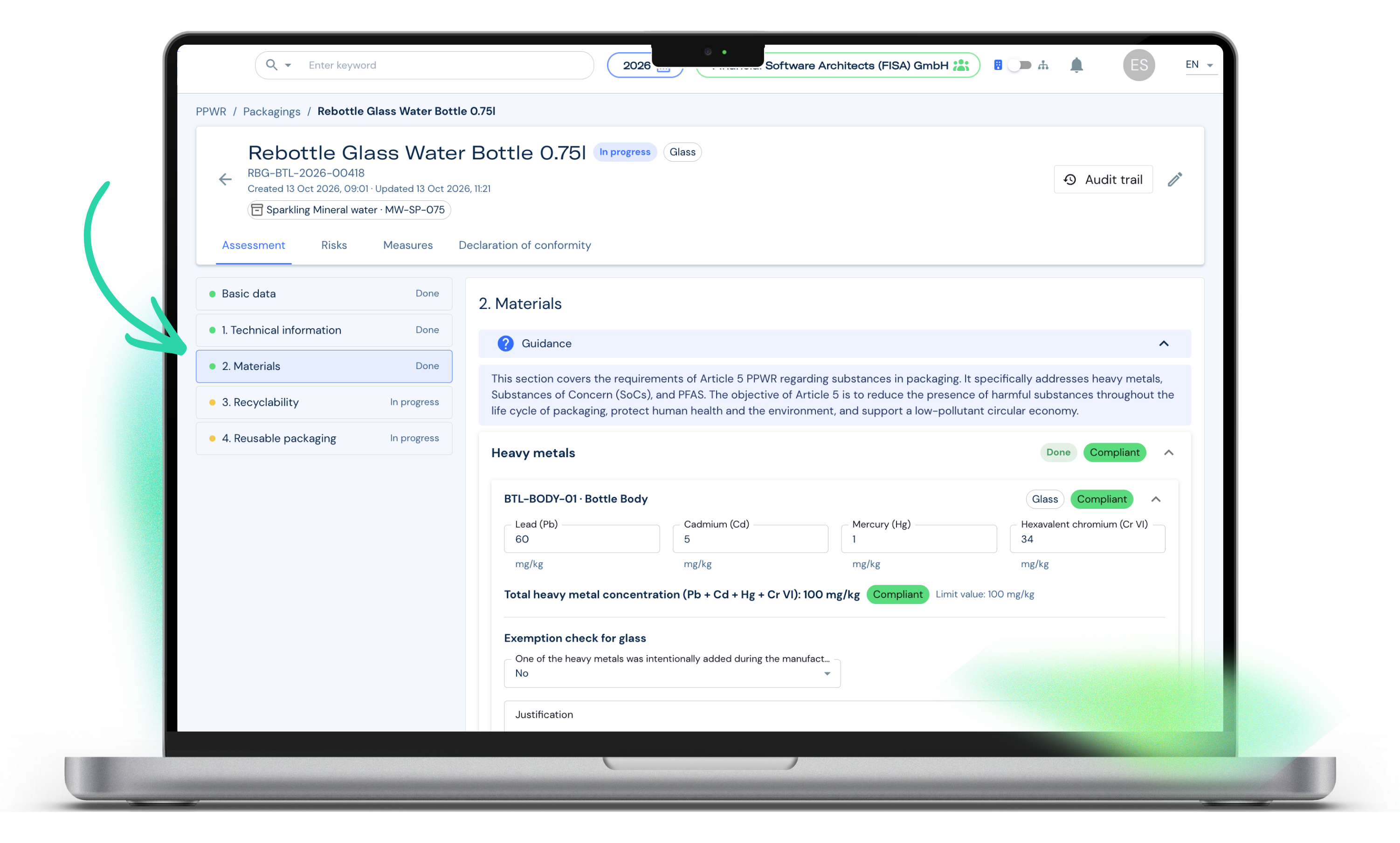 Envoria PPWR Software Packaging Data