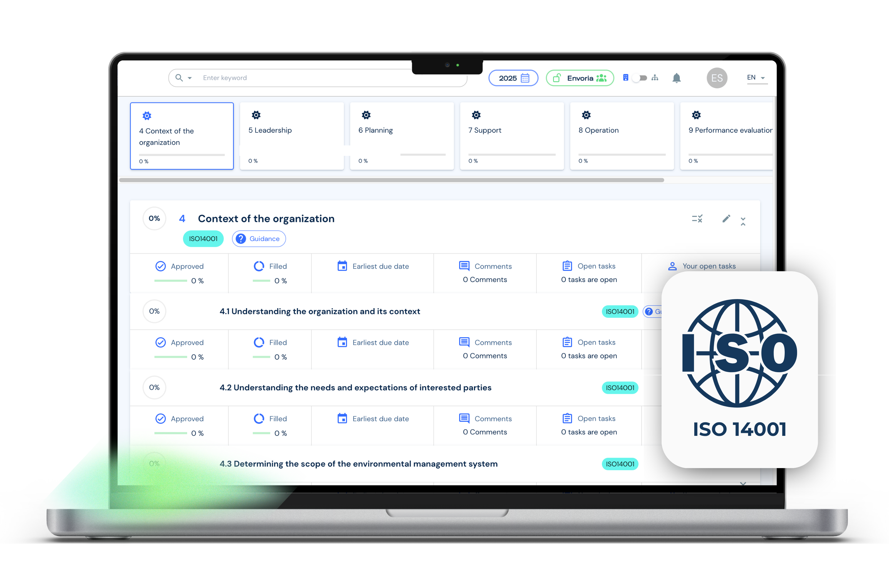 Envoria Software ISO 14001