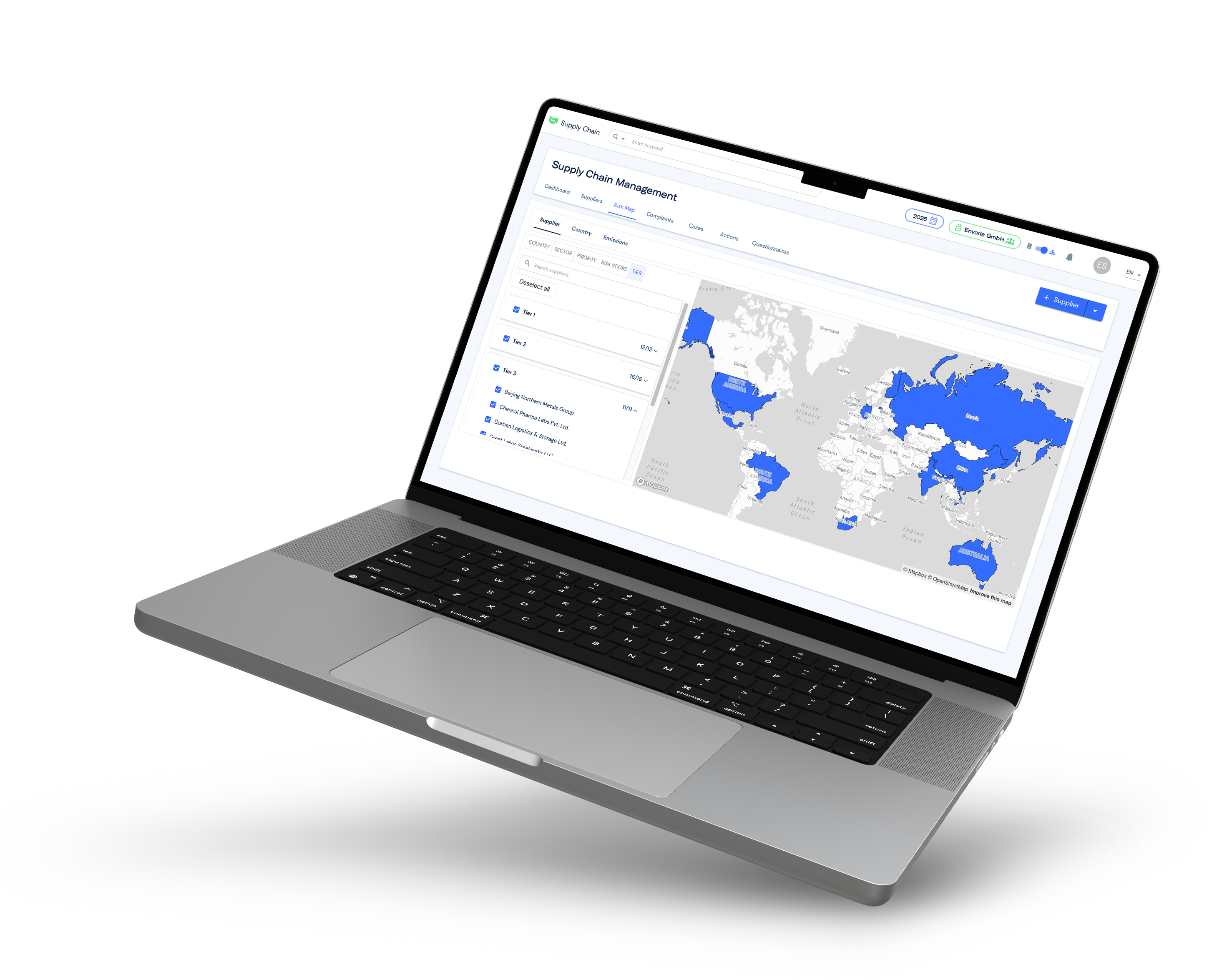 Header Mdoule Page Supply Chain Management