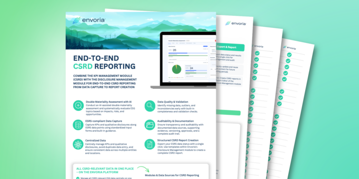 CSRD Reporting Brochure (KPI Management Module)